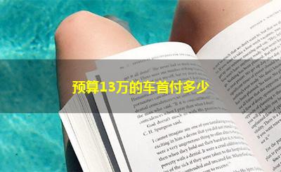 预算13万的车首付多少