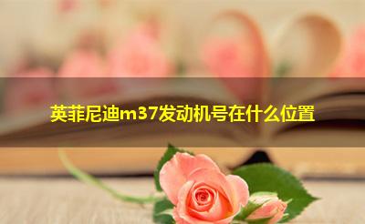 英菲尼迪m37发动机号在什么位置